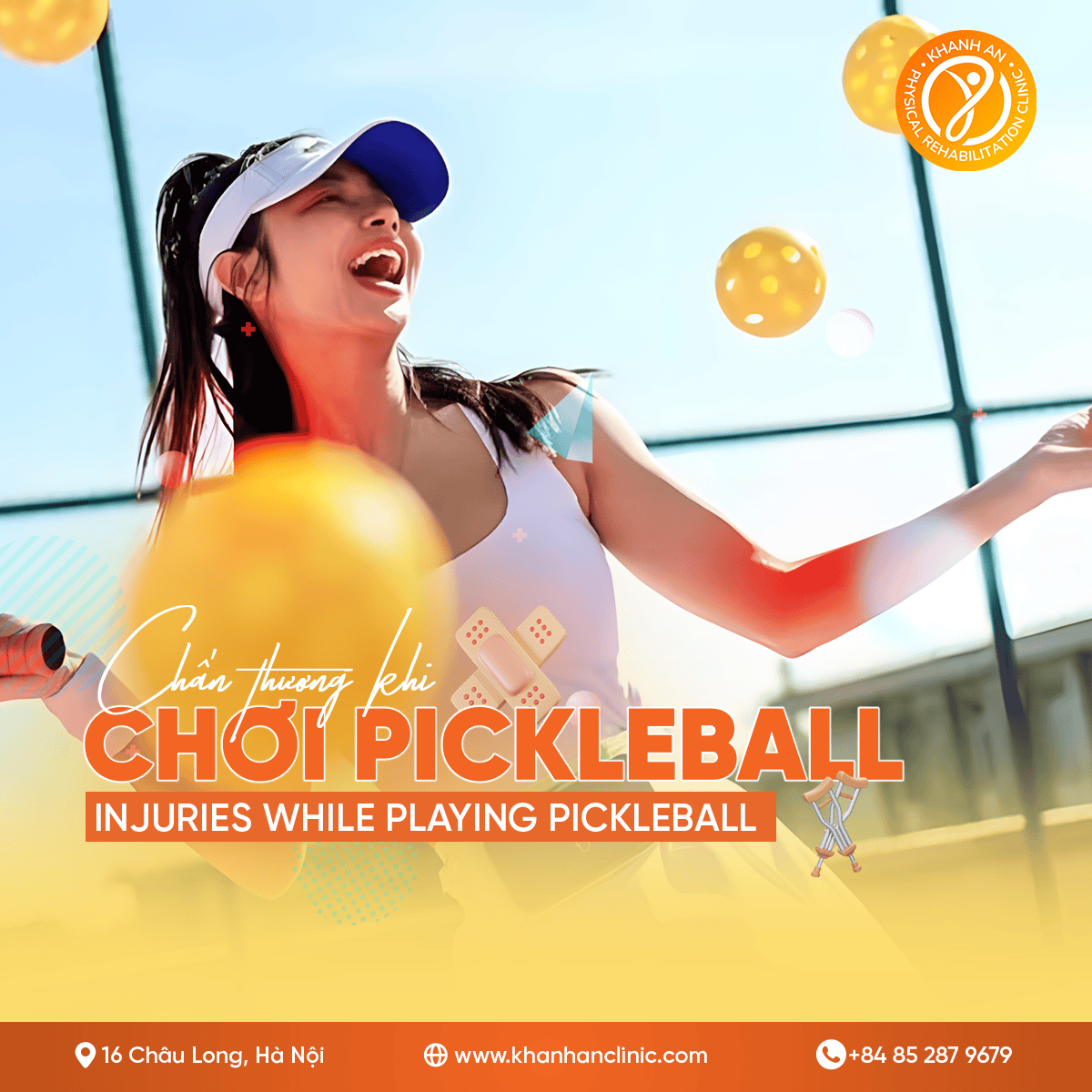Chấn thương khi chơi Pickleball và Cách phòng tránh