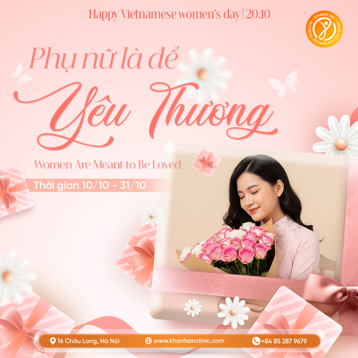 Tháng Tri Ân Phụ Nữ - PHỤ NỮ LÀ ĐỂ YÊU THƯƠNG
